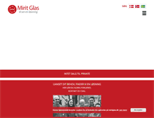 Tablet Screenshot of miritglas.com